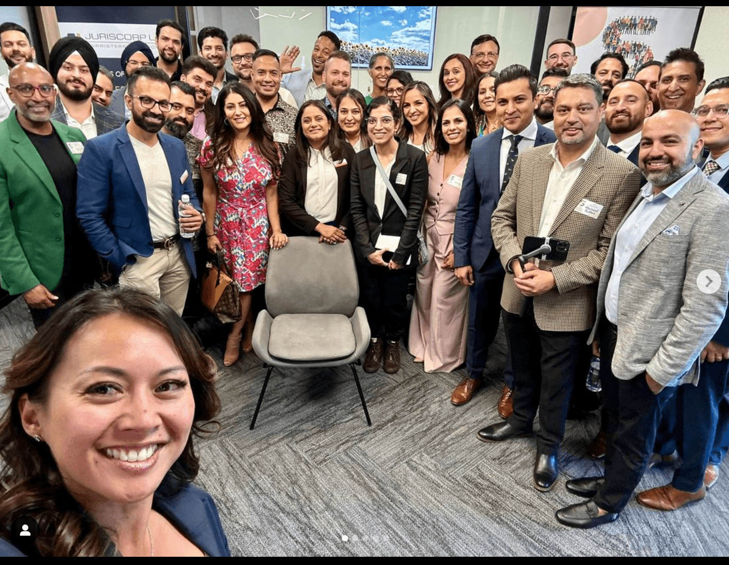 Rechie Valdez, Federal Minister of Small Business, Meets with South Asian Entrepreneurs at Juriscorp Law